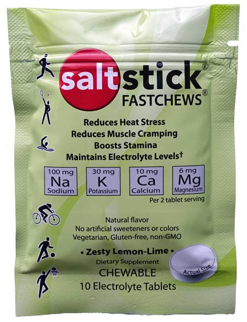 SaltStick Fastchews Lemon Lime packet